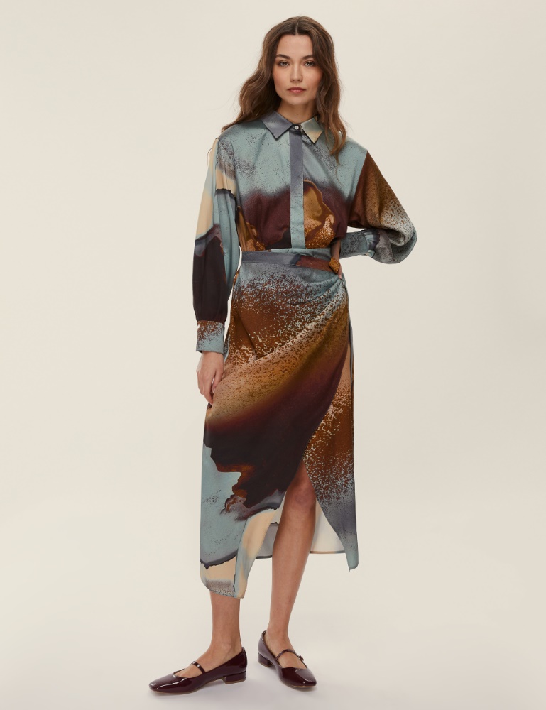 Abito in twill con nodo - Emme - 3