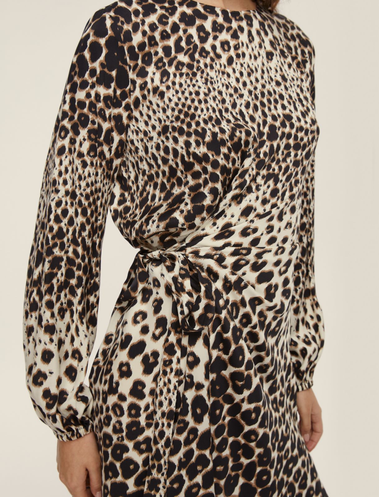 Abito in twill con fusciacca - CAMMELLO - Emme - 4