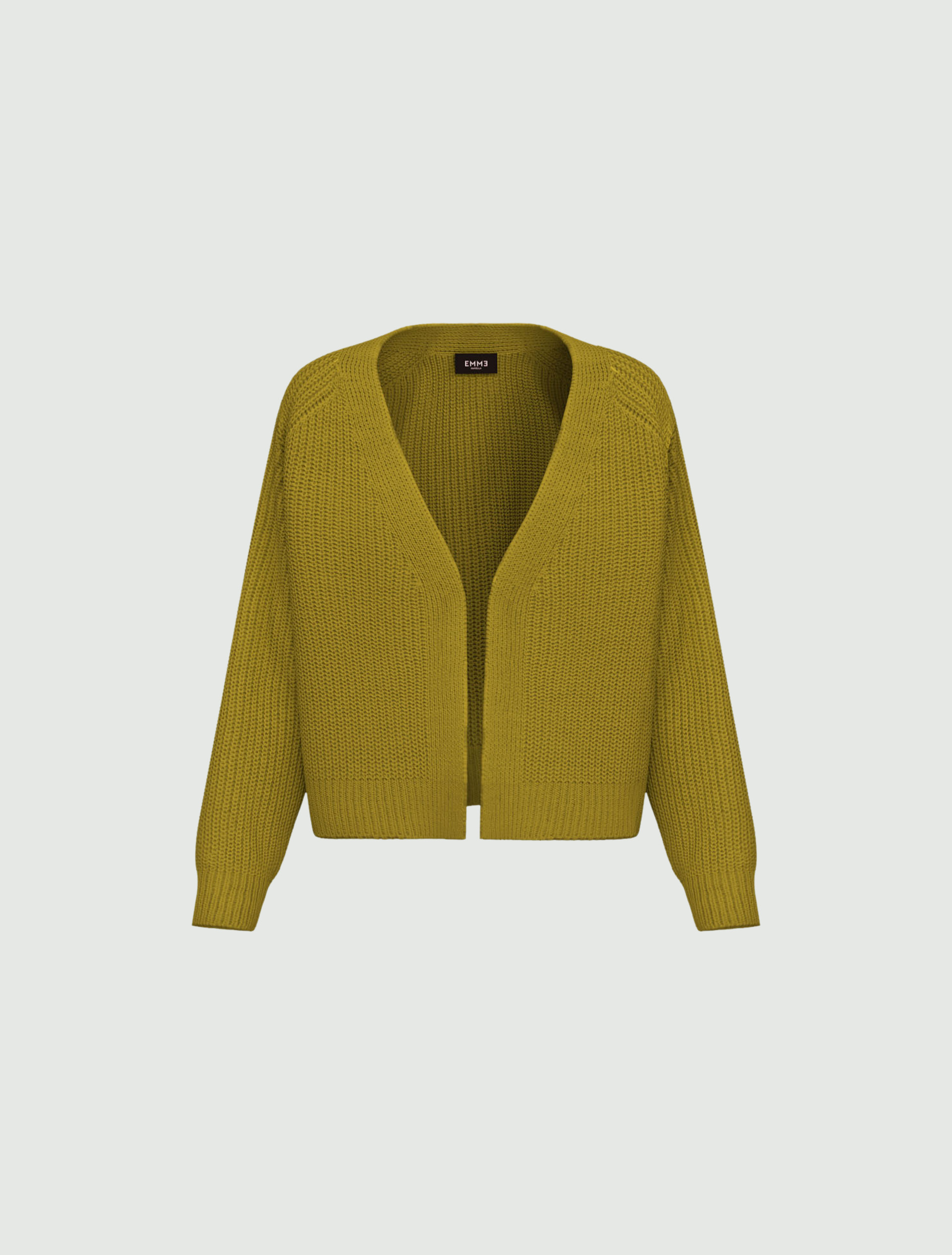 Cardigan boxy - VERDE ACIDO - Emme - 4