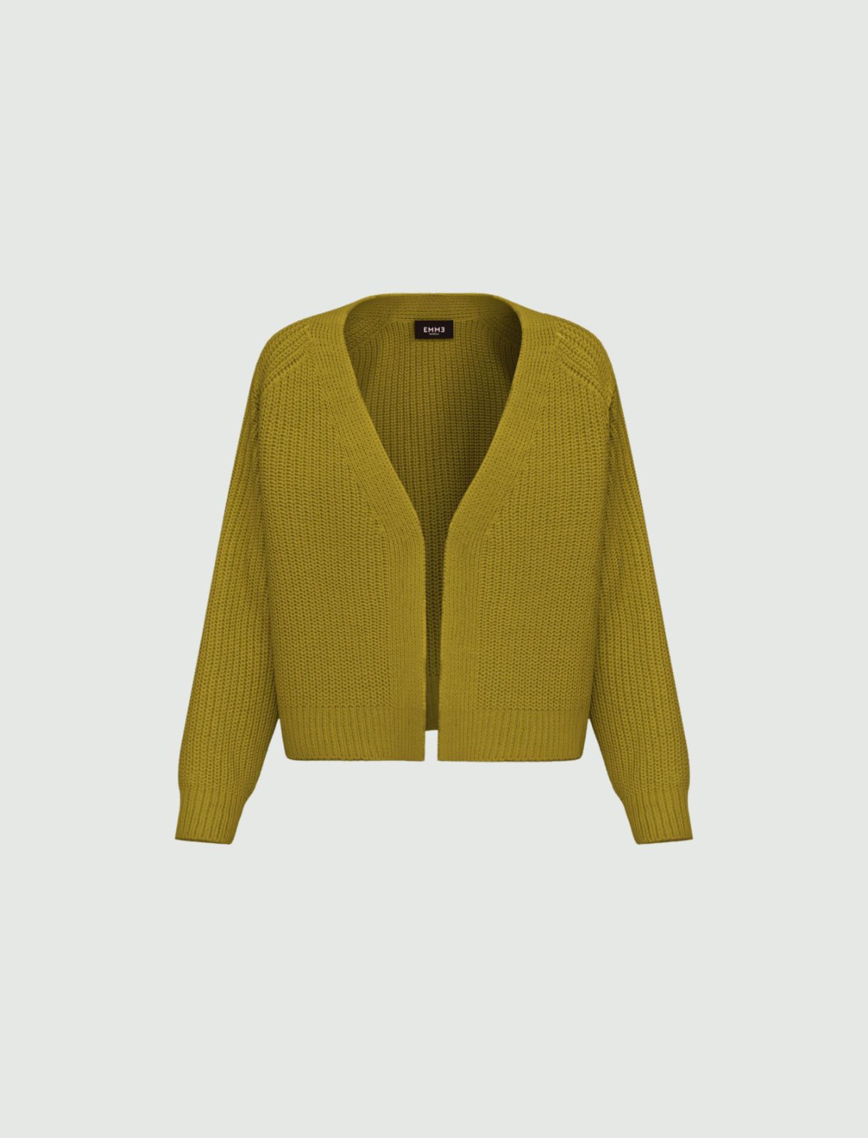 Cardigan boxy - VERDE ACIDO - Emme - 4