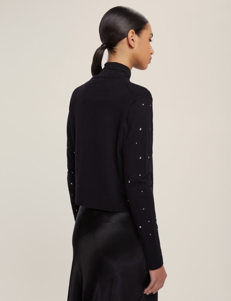 Short stretch viscose cardigan - Emme - 3