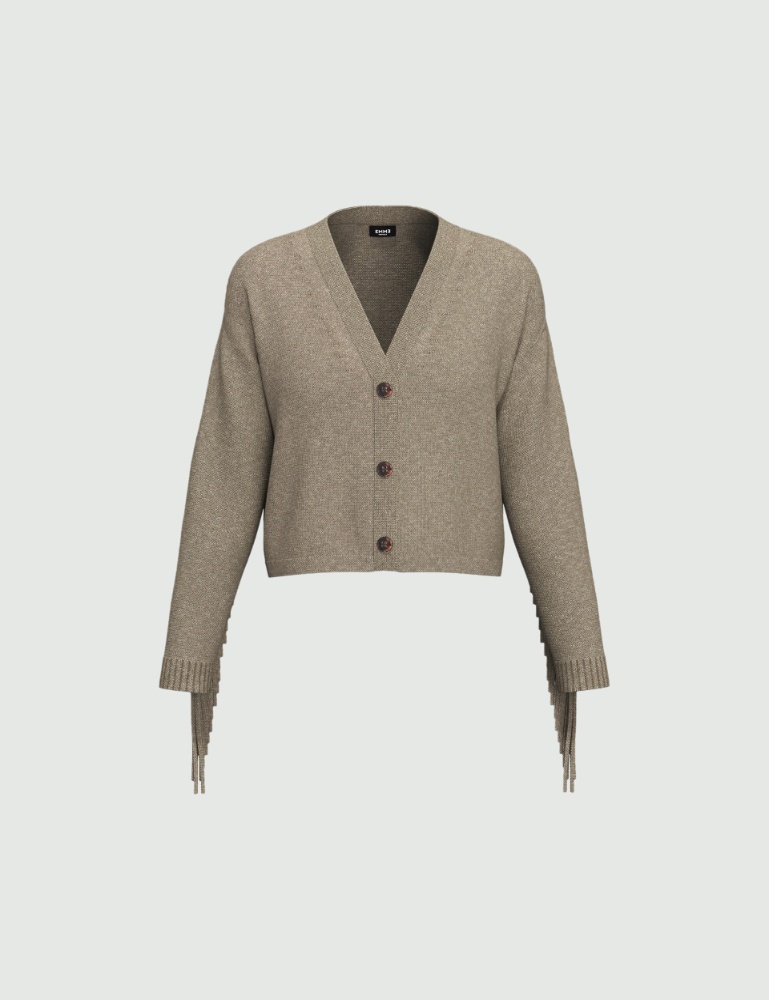 Oversized fringed cardigan - Emme - 5