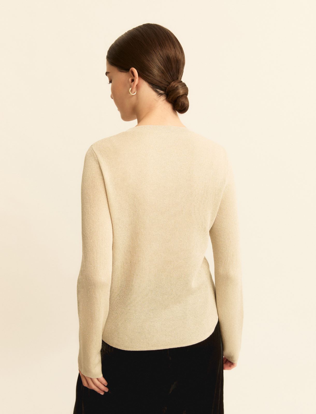Lurex-adorned slim sweater - TURTLEDOVE - Emme - 2