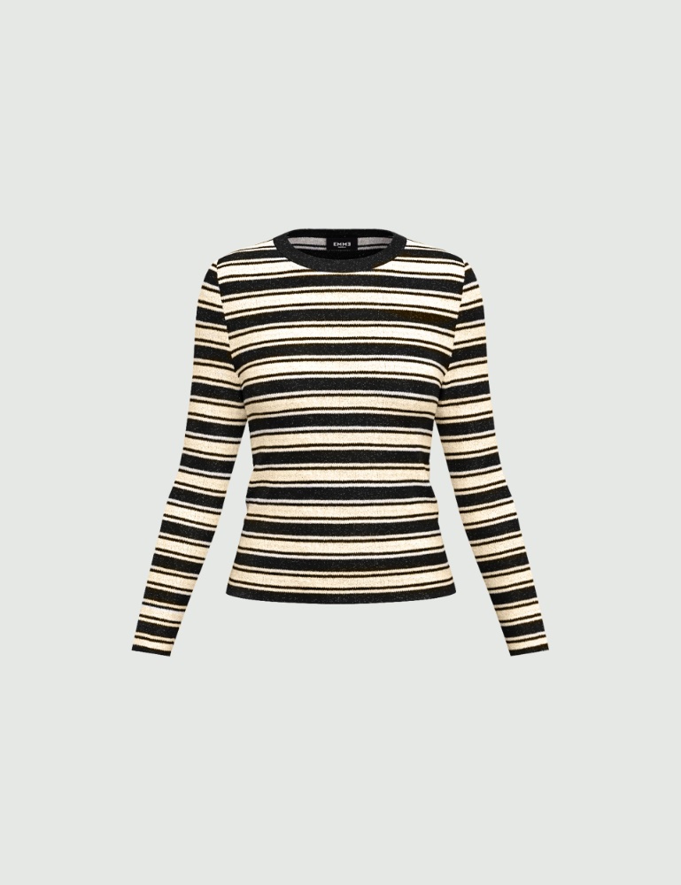 Lurex-adorned slim sweater - Emme - 6