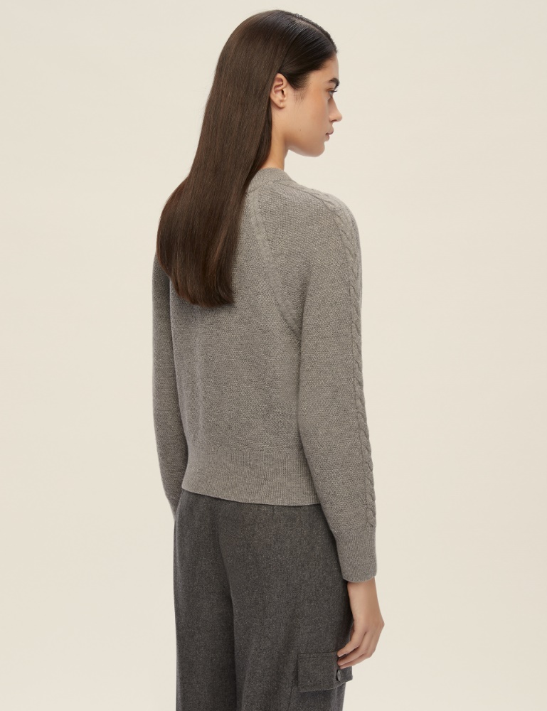Wool-blend cropped sweater - Emme - 3