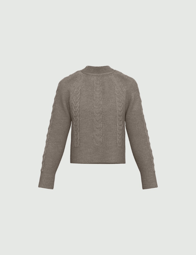 Wool-blend cropped sweater - Emme - 5