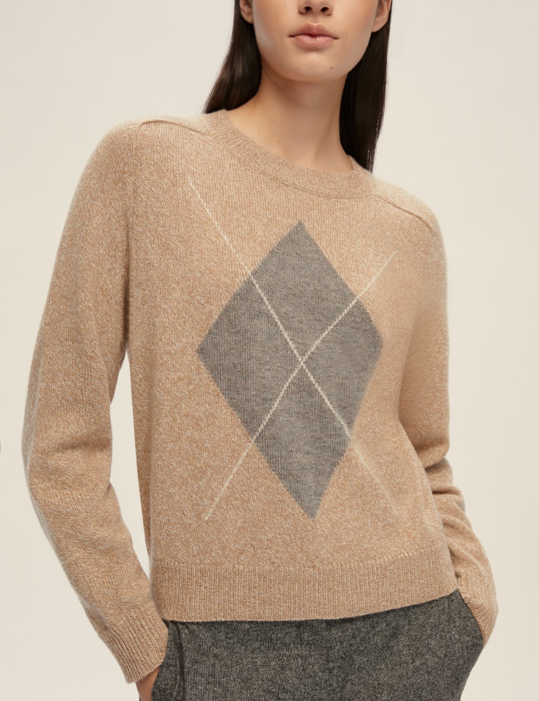 Lurex yarn-embellished boxy sweater - Emme - 4