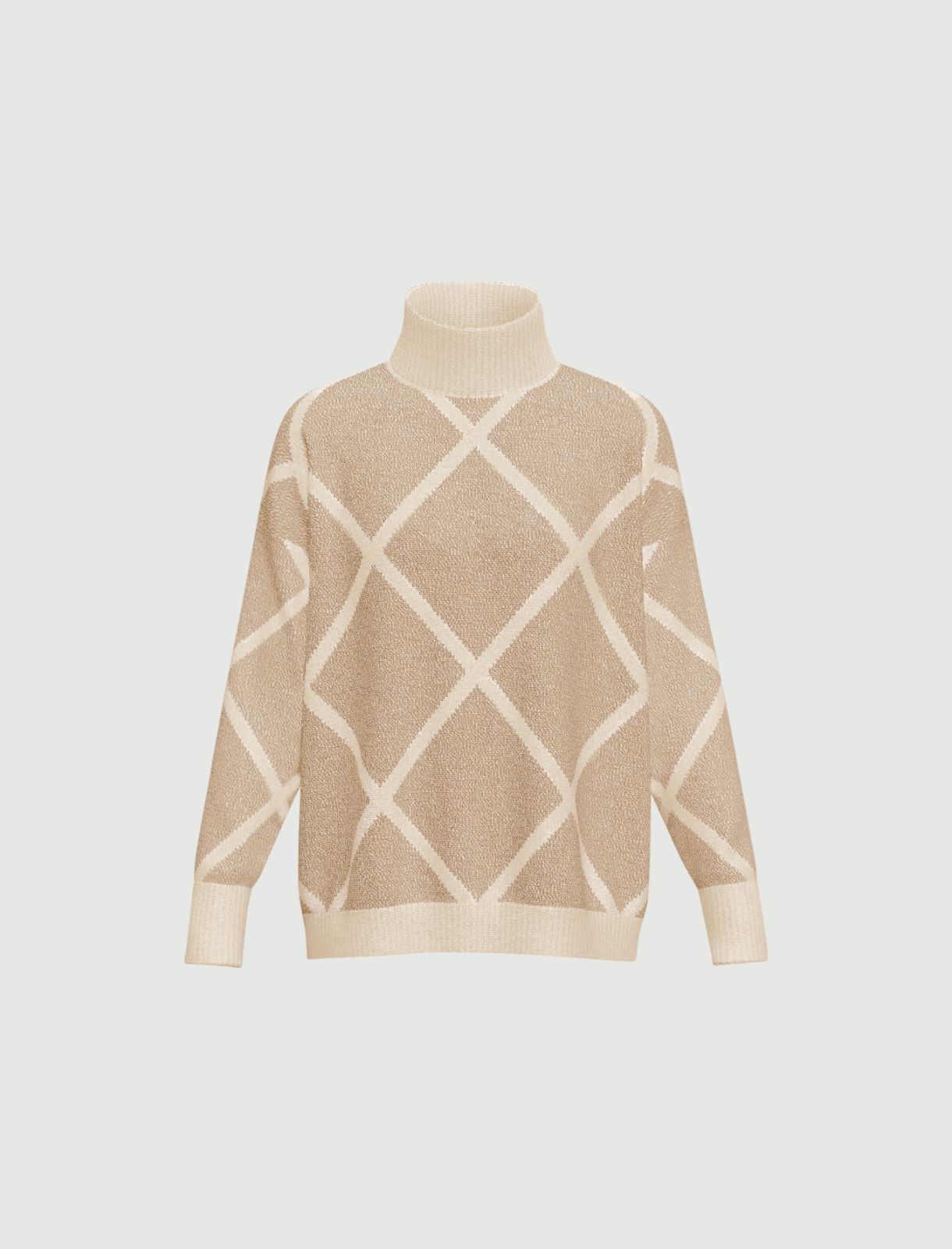 Maglia oversize con collo alto - ECRU` - Emme - 5
