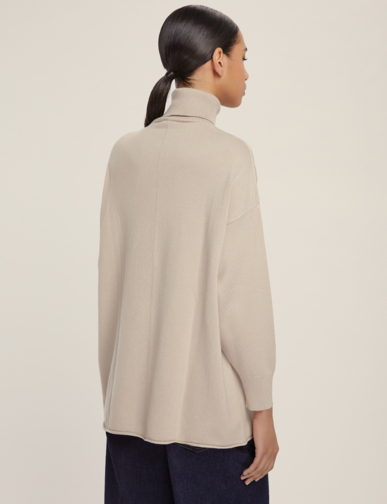 Oversized mock polo-neck sweater - Emme - 3