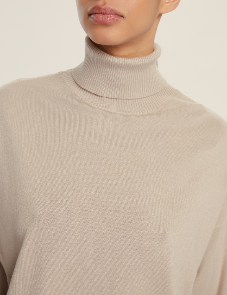 Oversized mock polo-neck sweater - Emme - 4