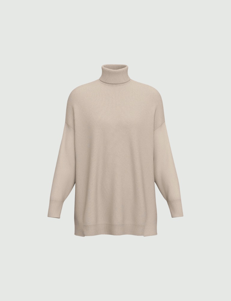 Oversized mock polo-neck sweater - Emme - 5
