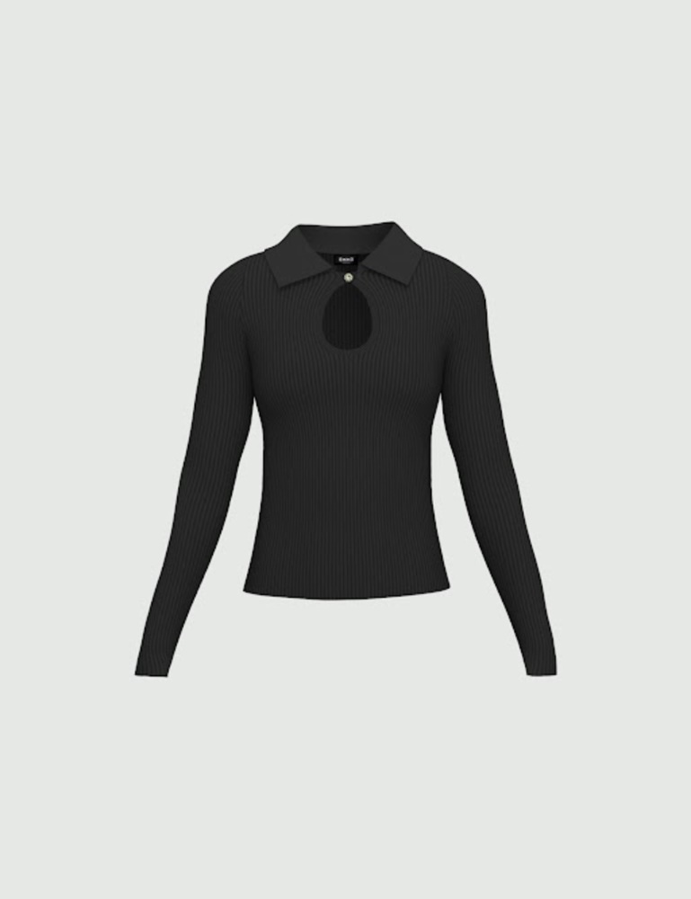 Slim-fit polo sweater - Emme - 2