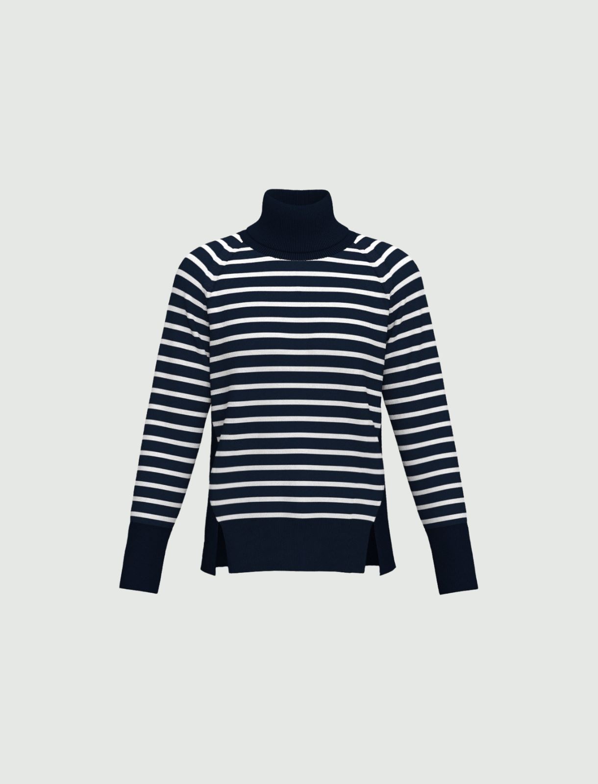 Stretch viscose sweater - NAVY - Emme - 5