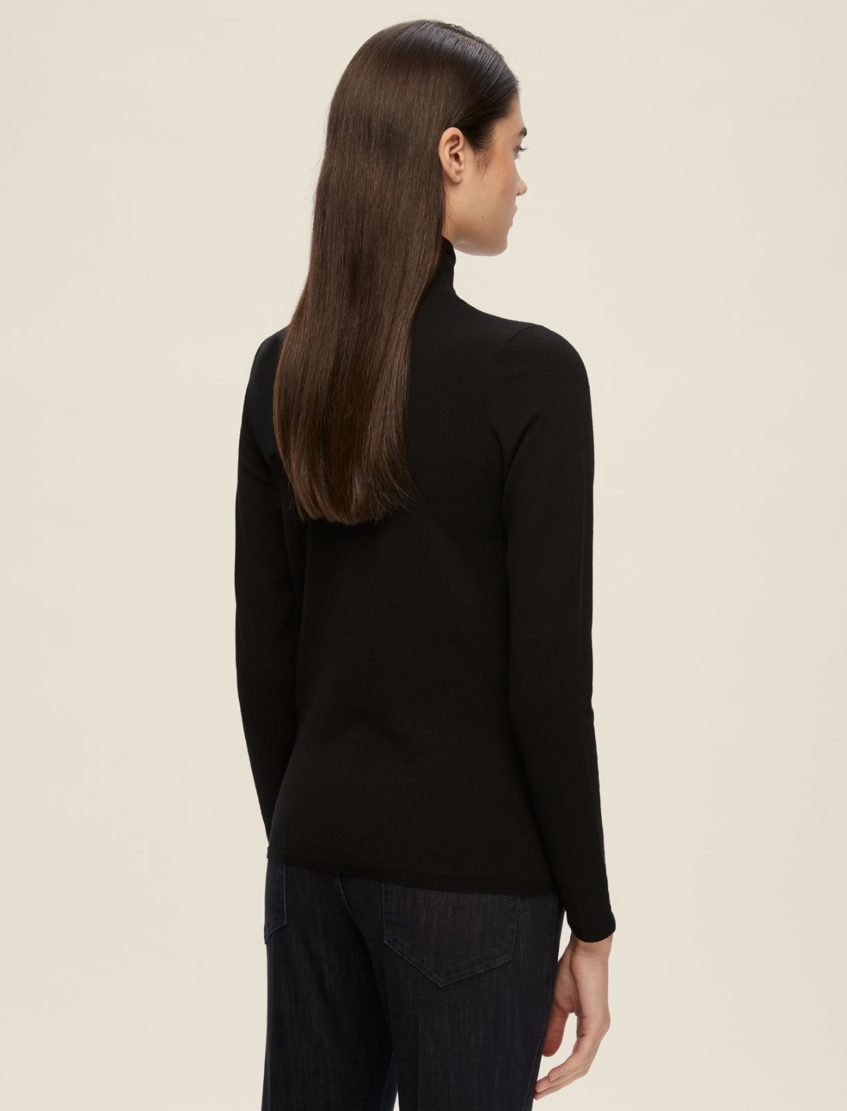 Slim-fit sweater - BLACK - Emme - 2