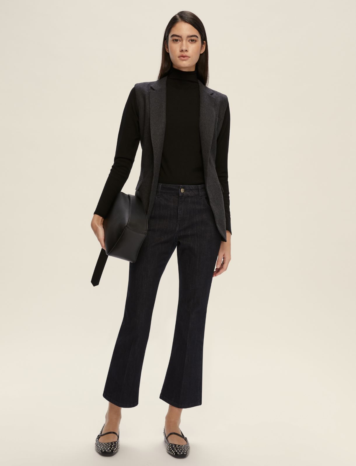 Slim-fit sweater - BLACK - Emme