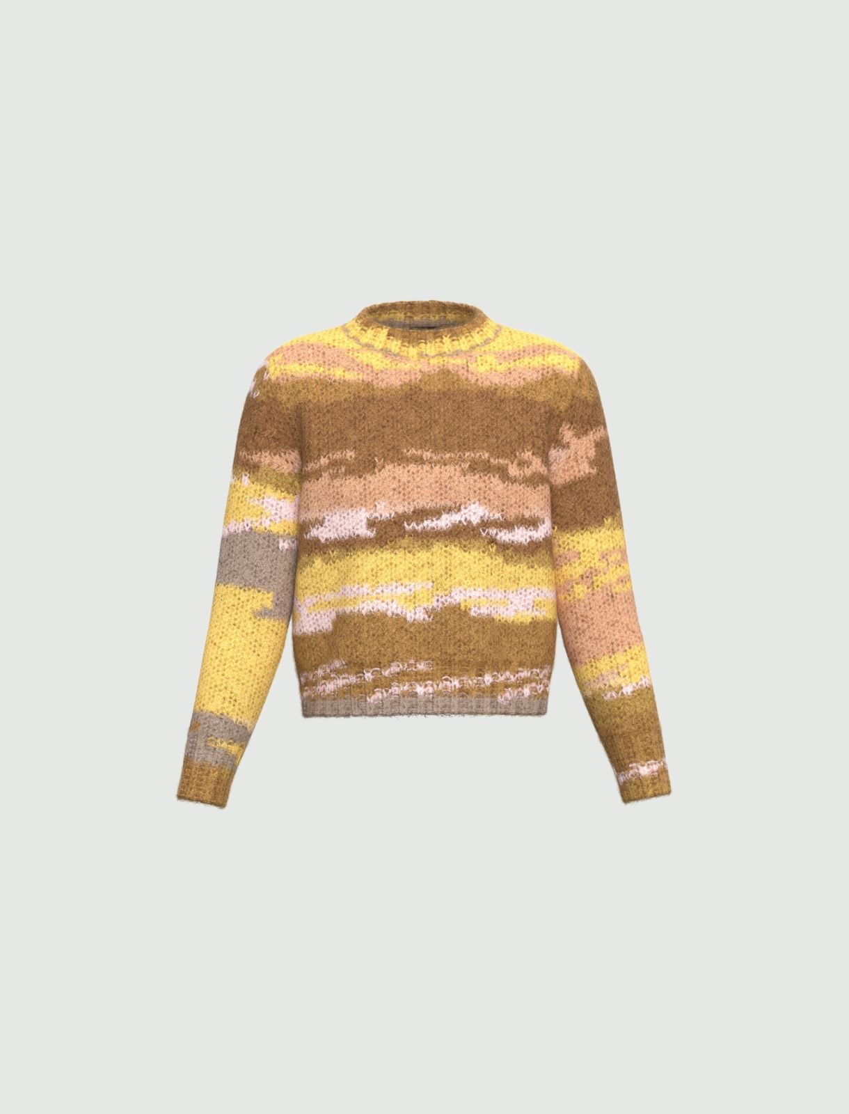 Multicoloured-yarn sweater - YELLOW - Emme - 5