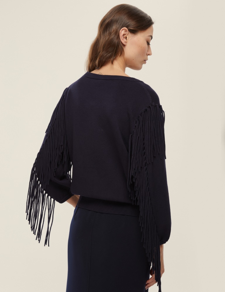 Oversized fringed sweater - Emme - 3