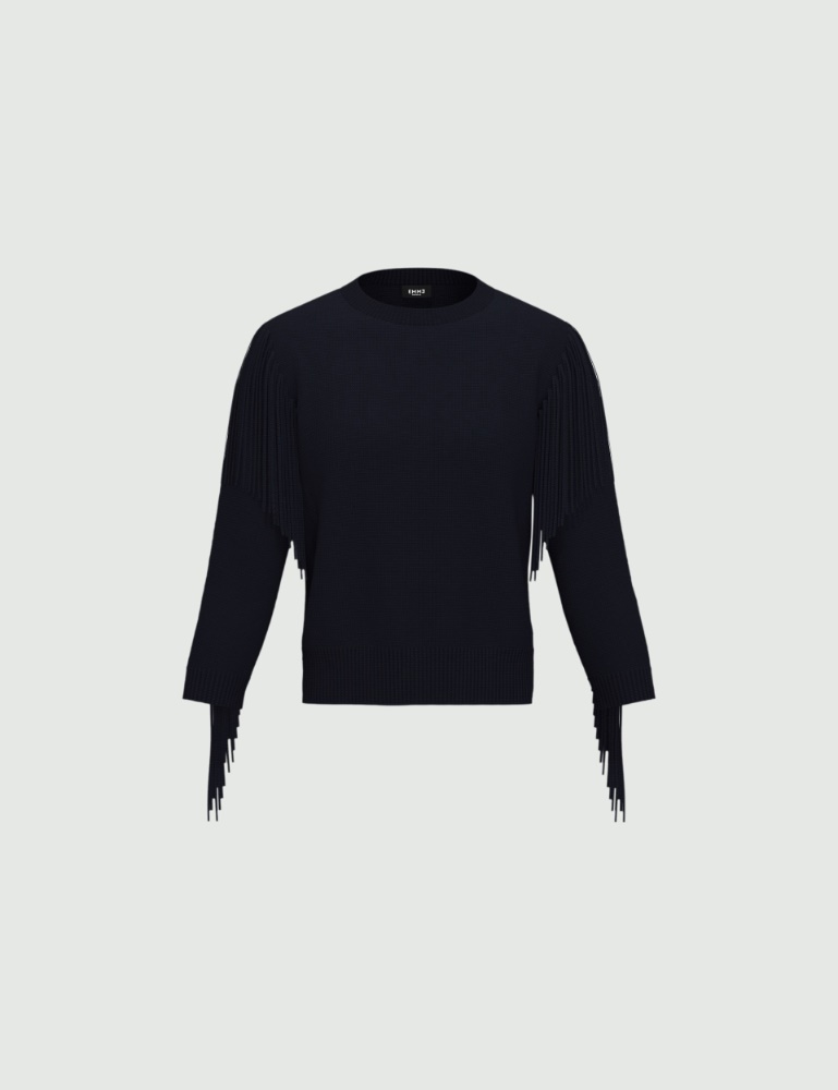 Oversized fringed sweater - Emme - 6