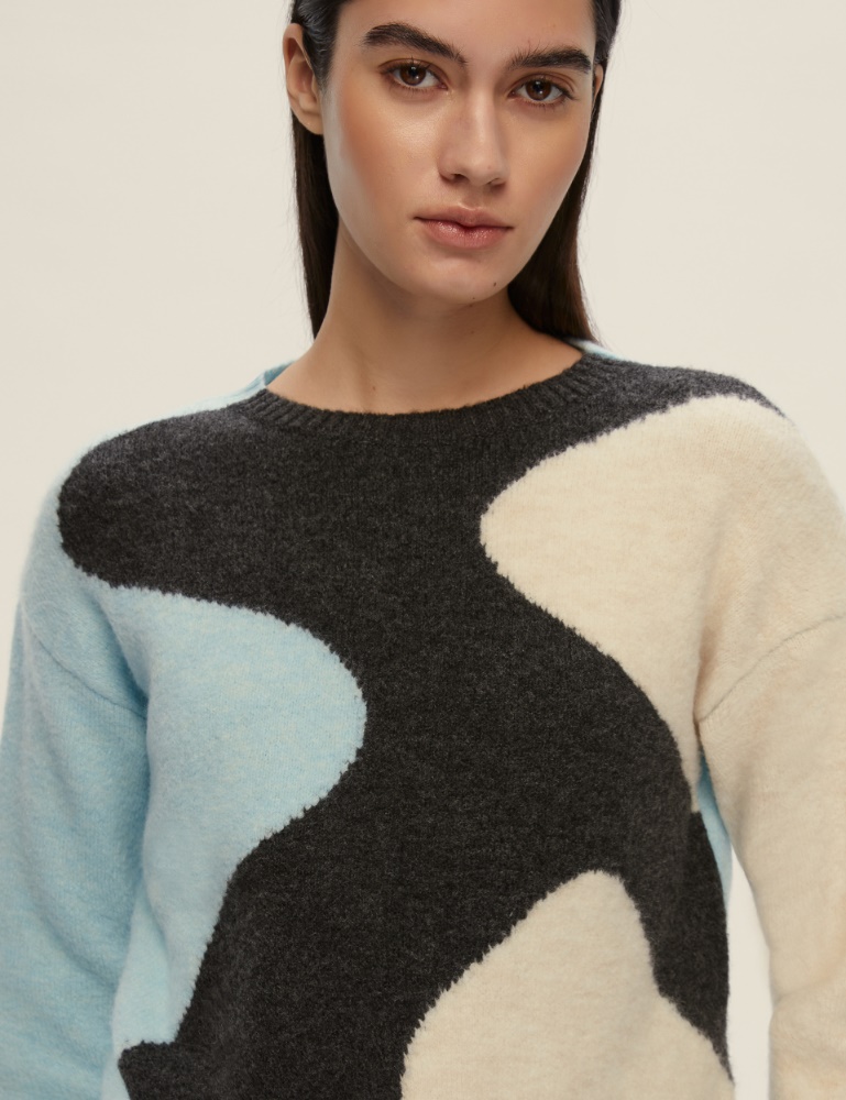 Lurex-embellished straight sweater - Emme - 4