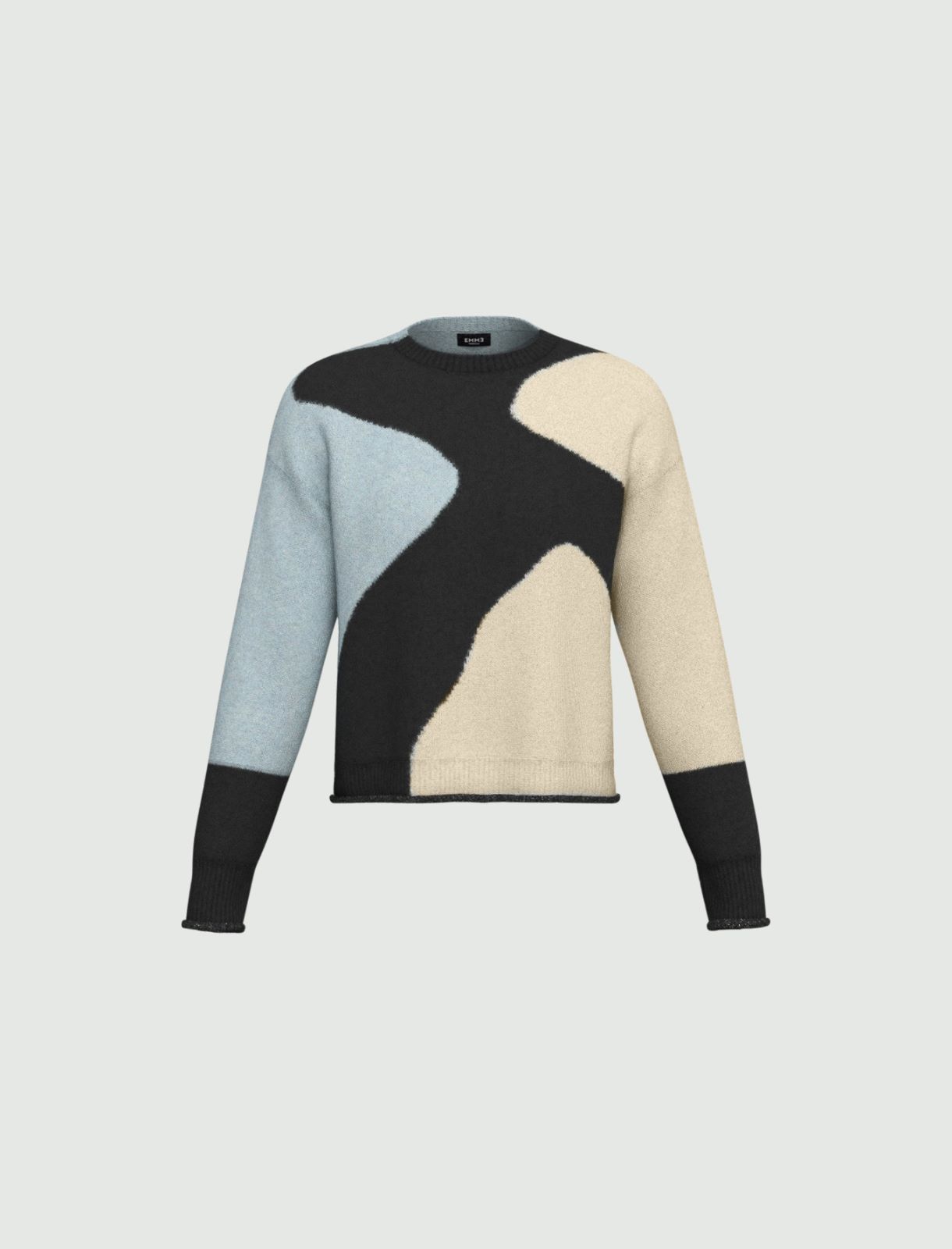 Maglia dritta con lurex - AZZURRO - Emme - 5