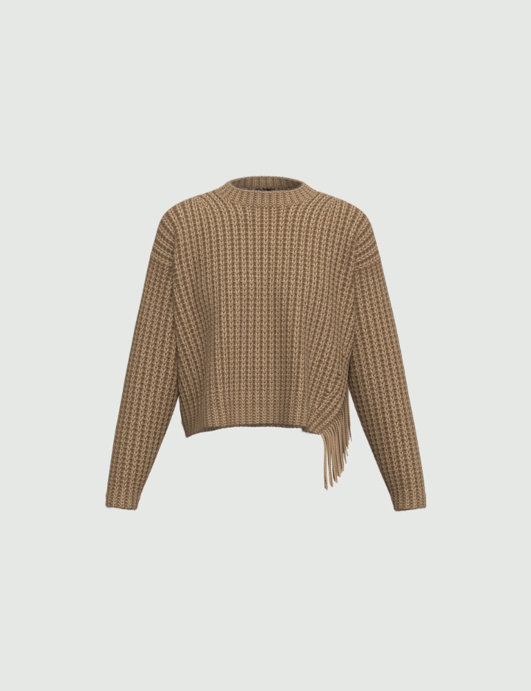 Sweater with side fringe detail - Emme - 5