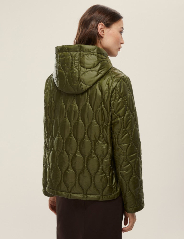 Short jacket in water-repellent quilted fabric - Emme - 3