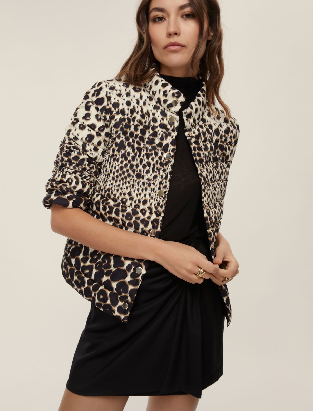 Reversible printed down jacket - CAMEL - Emme - 3