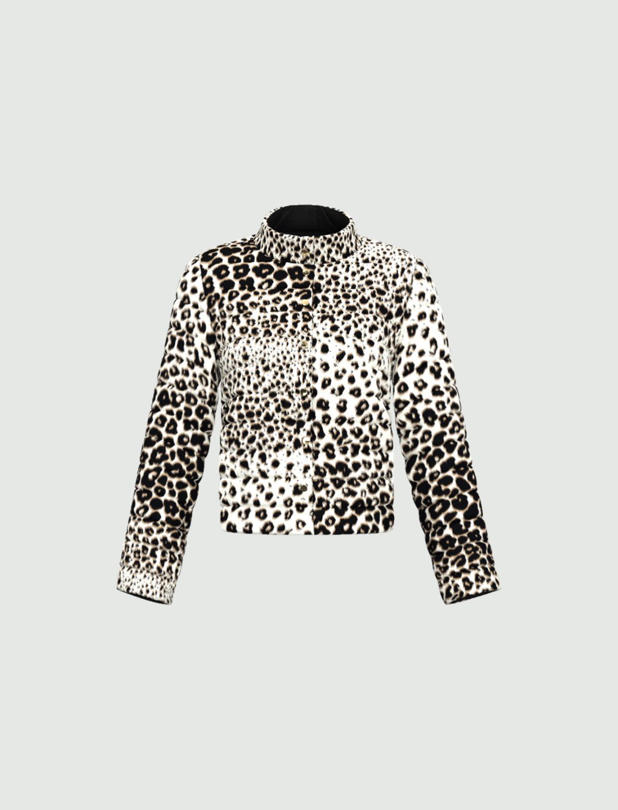 Reversible printed down jacket - CAMEL - Emme - 5