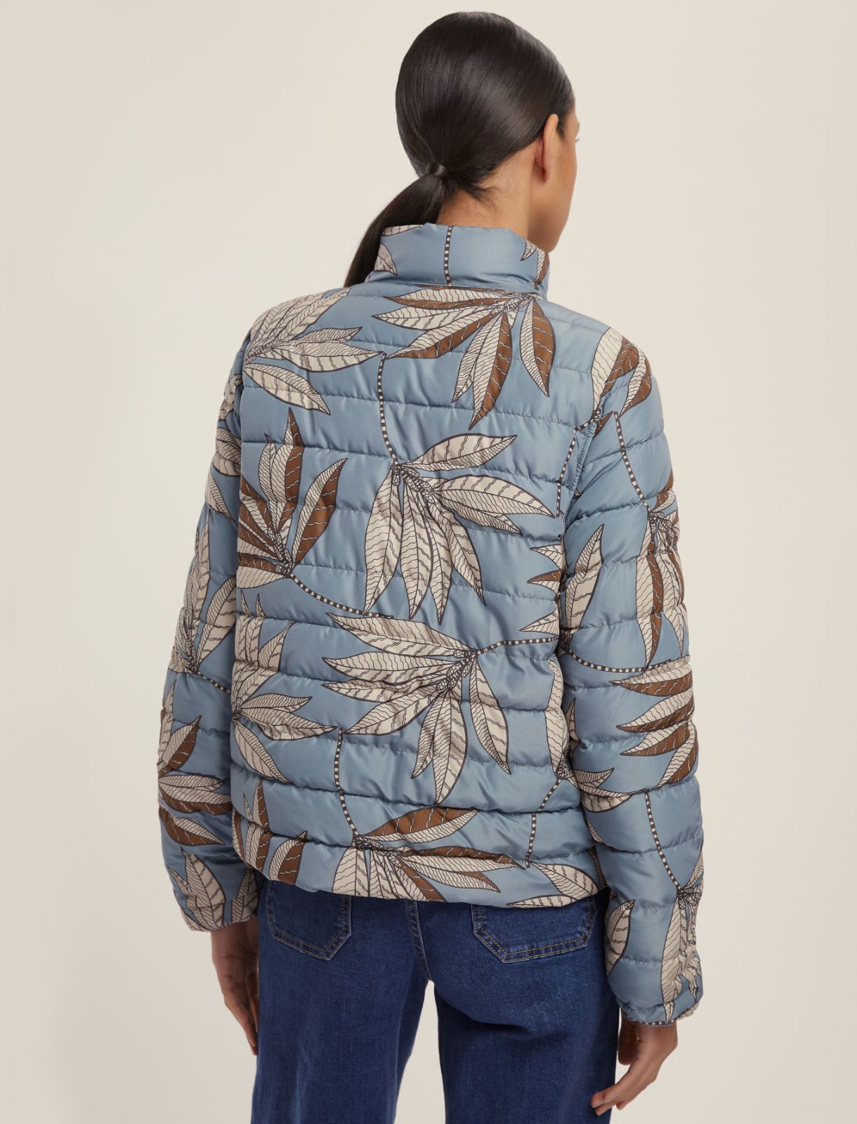 Plumífero reversible estampado - AZUL NIEBLA - Emme - 2