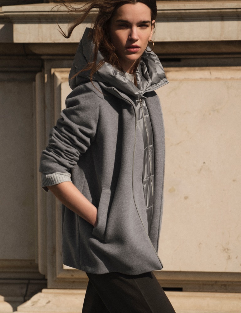 Chaquetón de paño suave acolchado - Emme - 5
