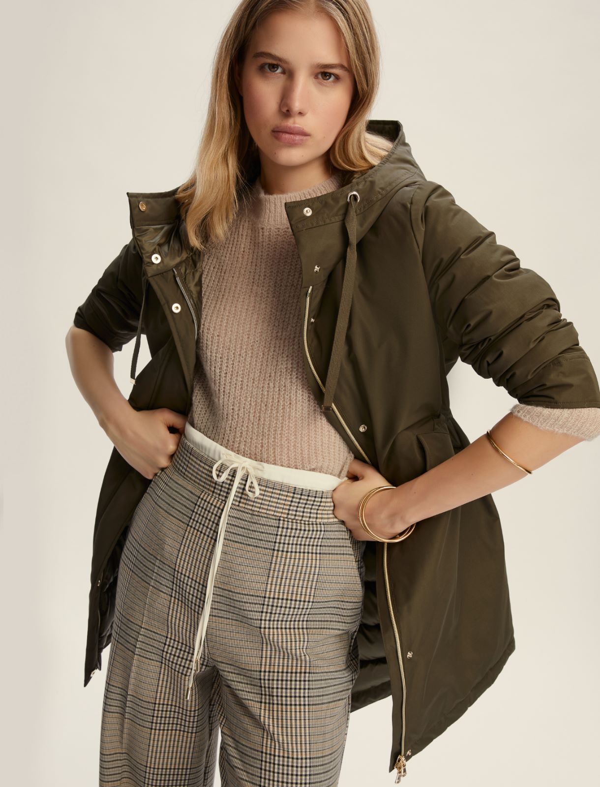 Parka de tafetán técnico - VERDE SOTOBOSQUE - Emme - 3