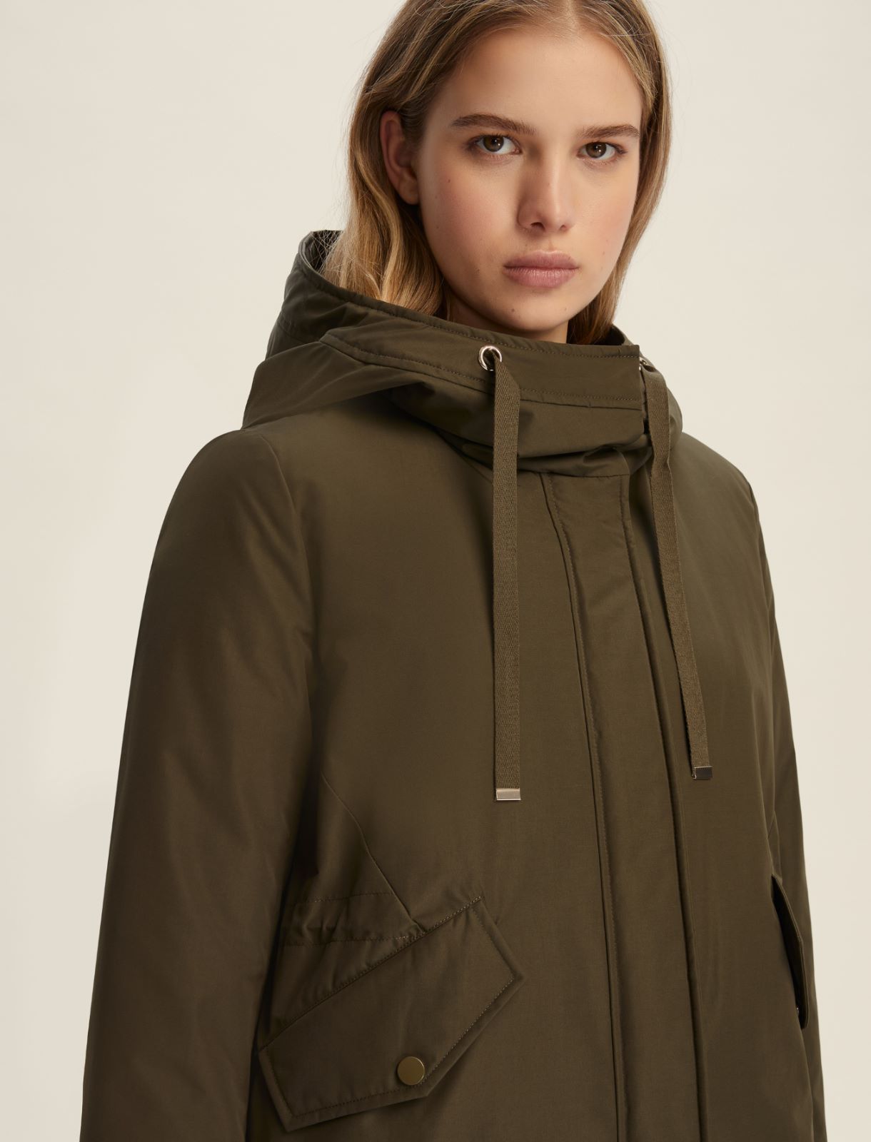 Parka de tafetán técnico - VERDE SOTOBOSQUE - Emme - 4