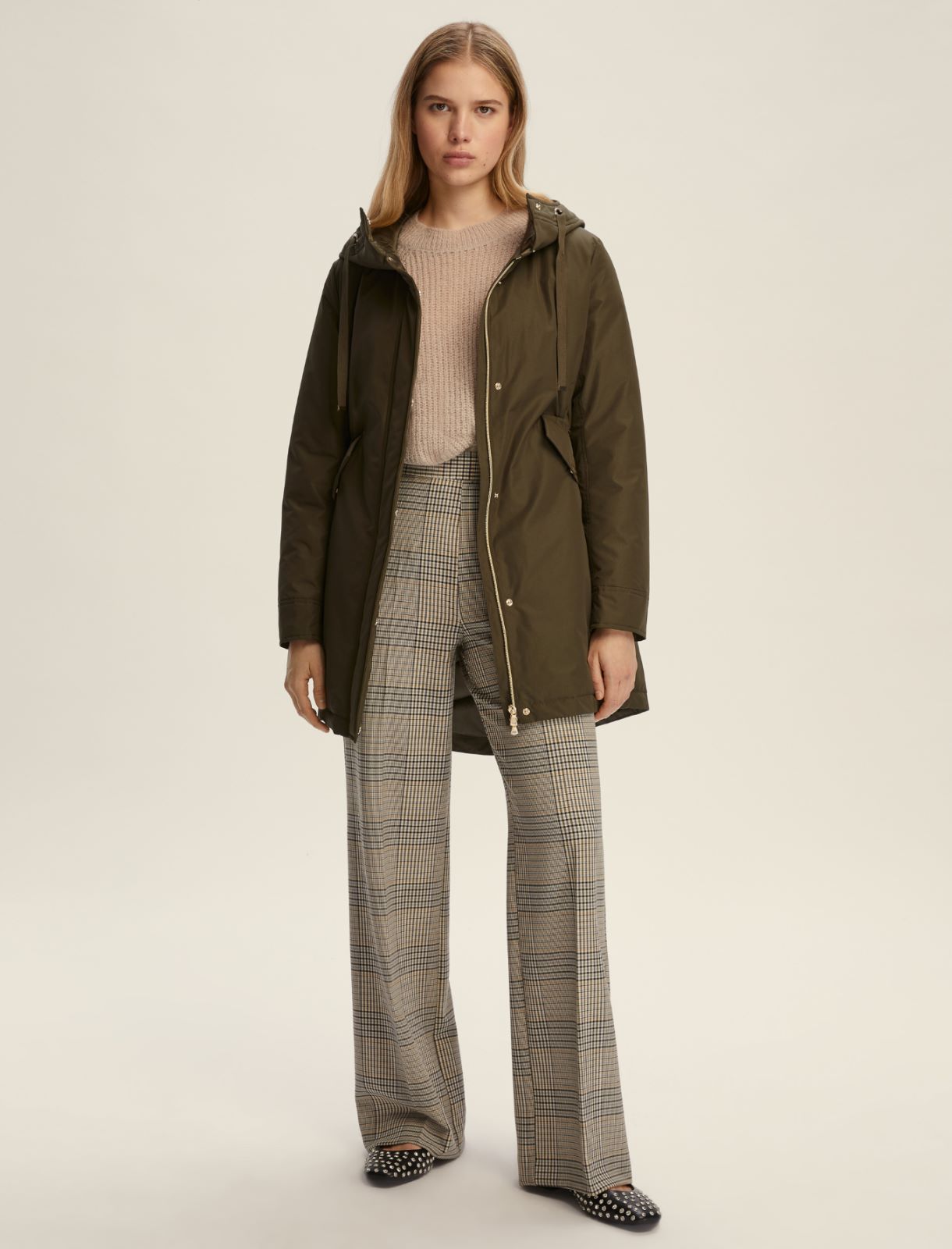 Parka de tafetán técnico - VERDE SOTOBOSQUE - Emme