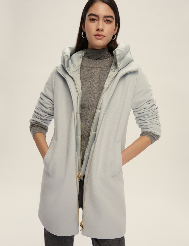 Chaquetón de paño suave acolchado - Emme
