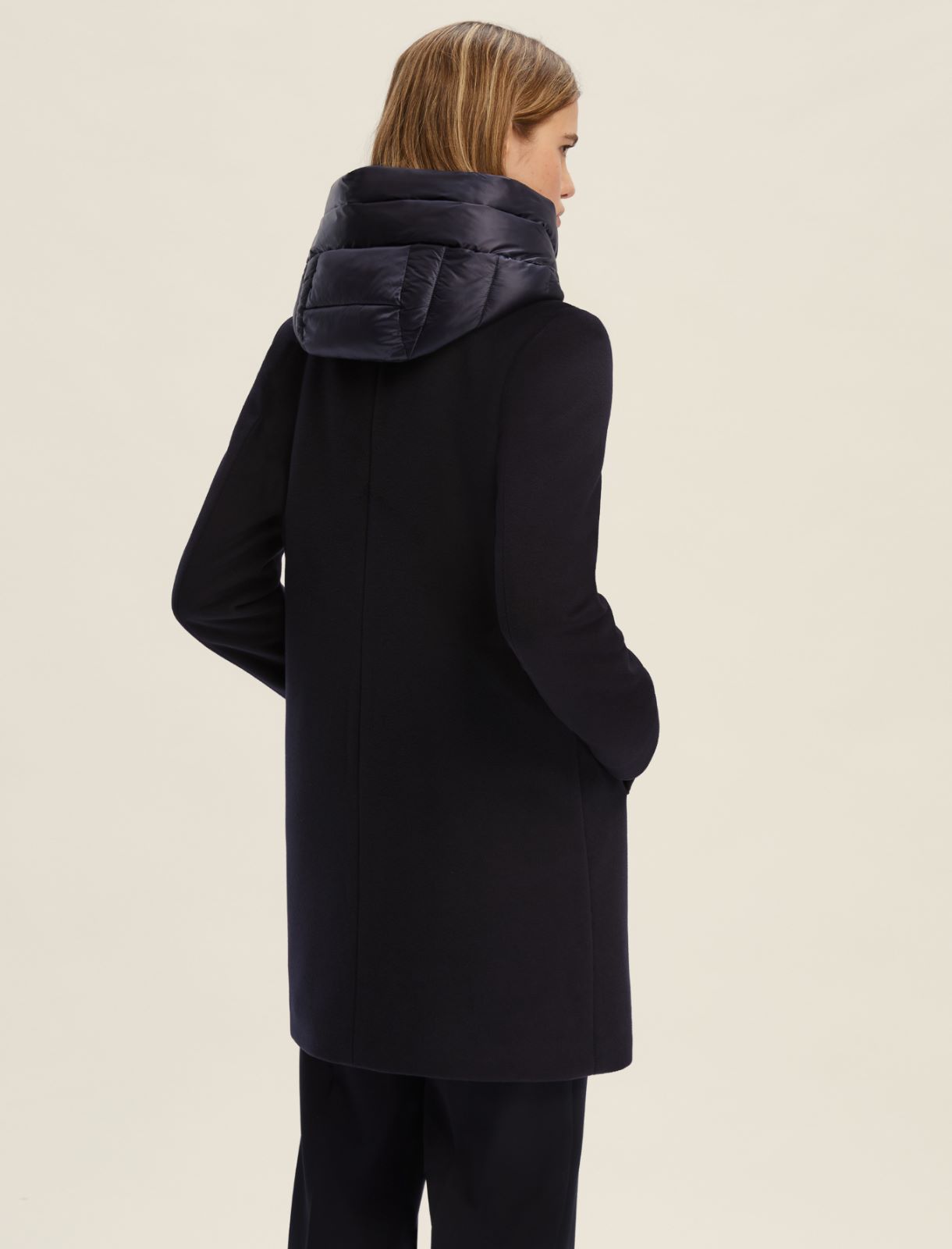 Heavy jacket in soft padded cloth - MIDNIGHTBLUE - Emme - 2