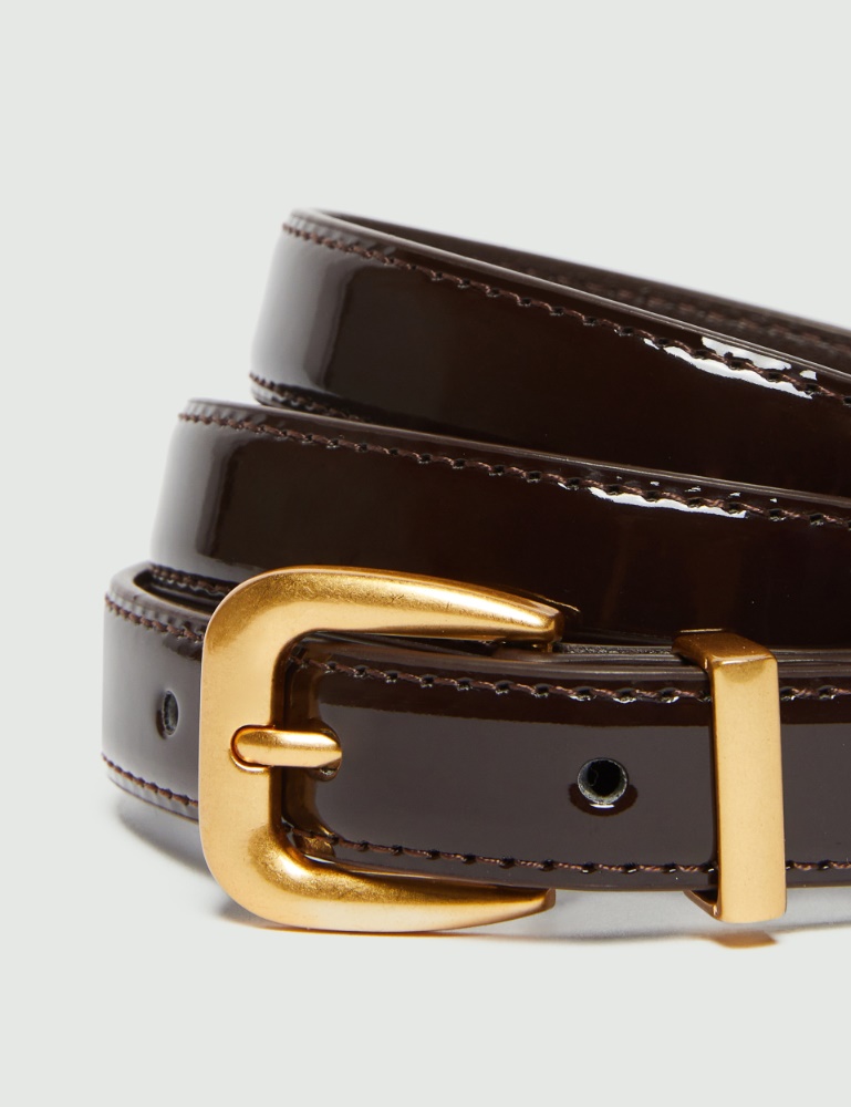Patent leather belt - Emme - 3