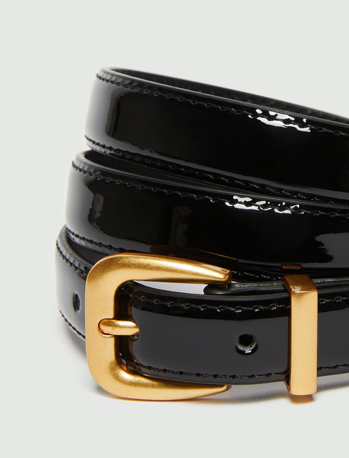 Cintura in vernice - NERO - Emme - 3
