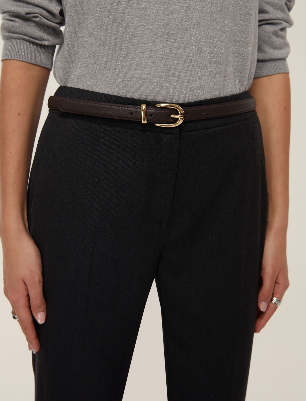 Thin belt - DARK BOWN - Emme