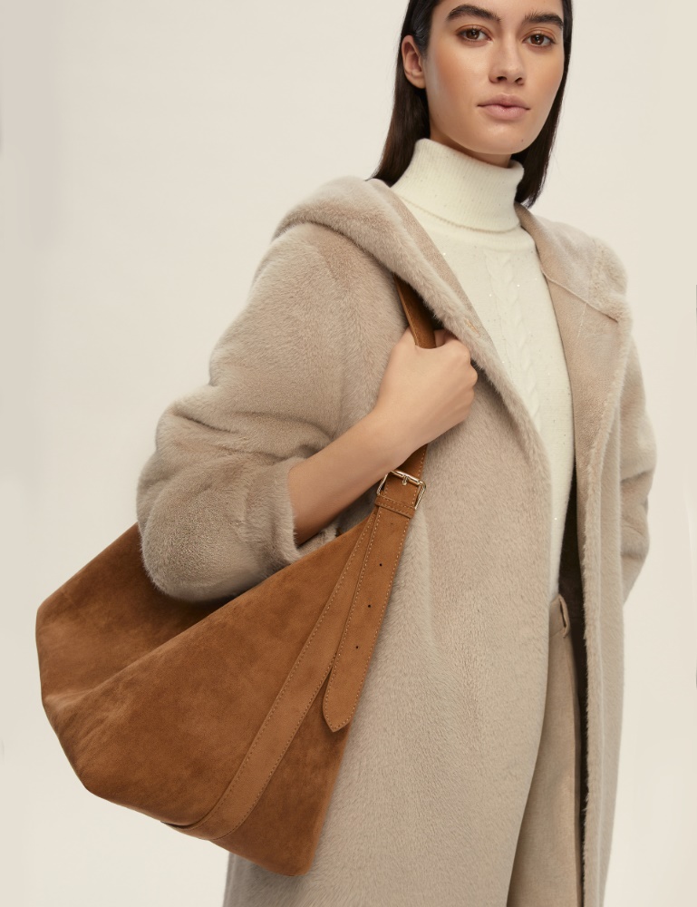 Maxi hobo bag - CAMMELLO