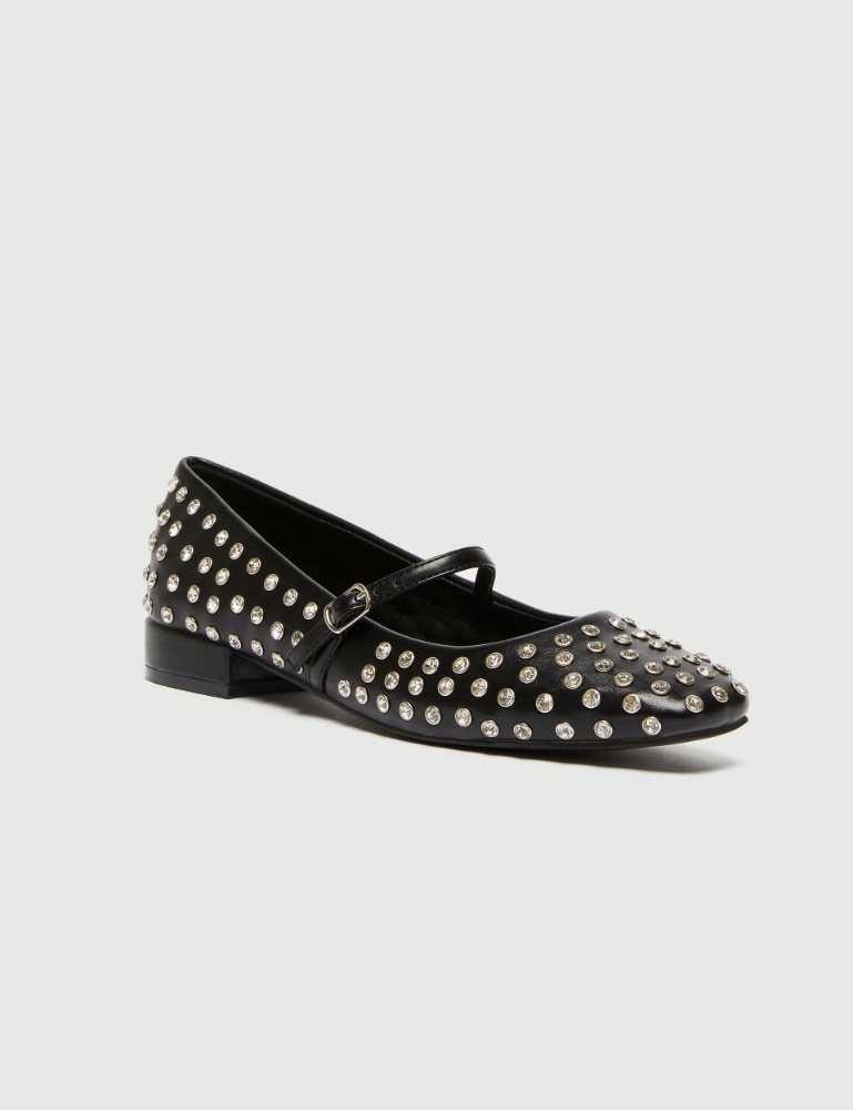 Rhinestone stud-decorated ballet flats - Emme - 3