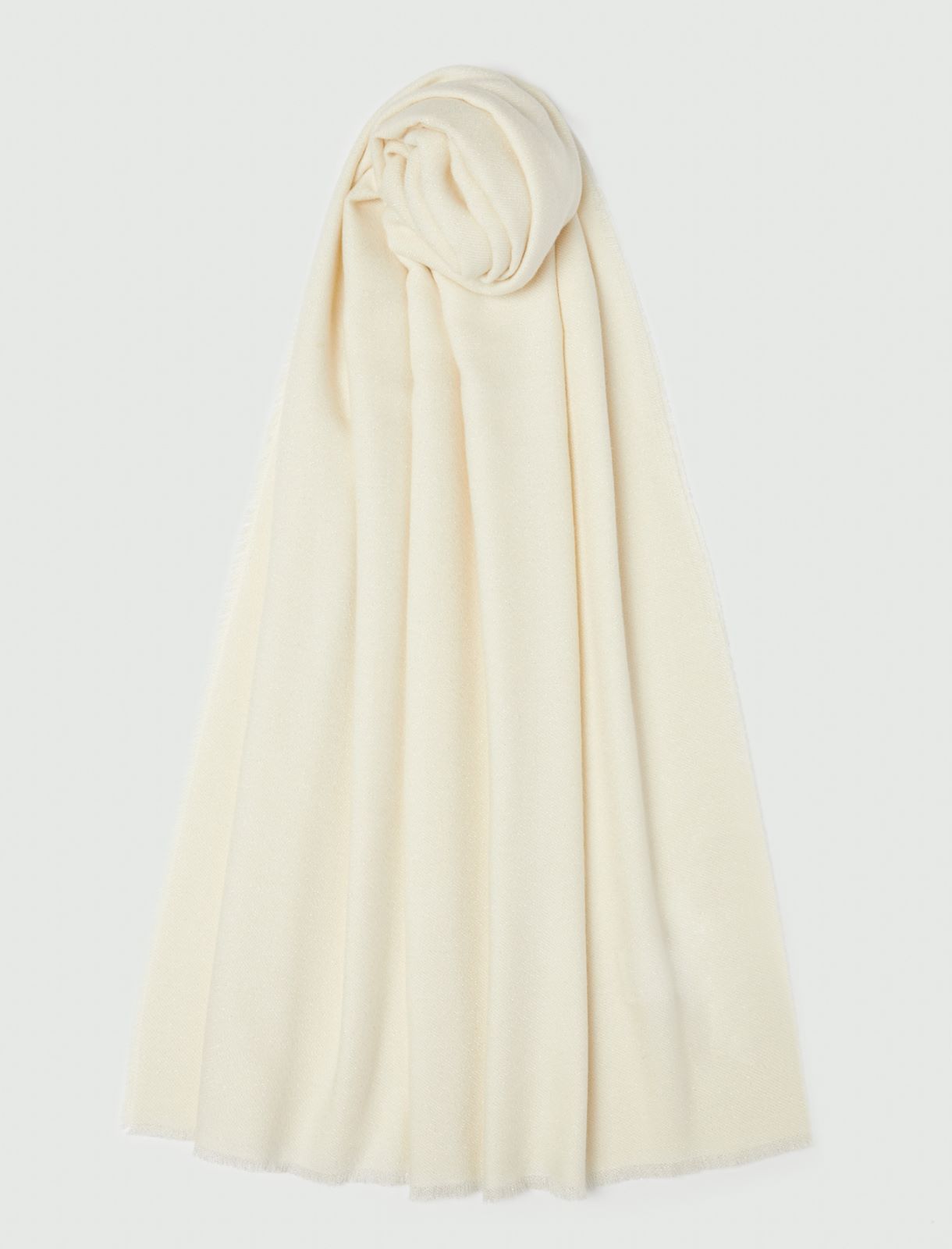 Lurex yarn stole - IVORY - Emme - 2