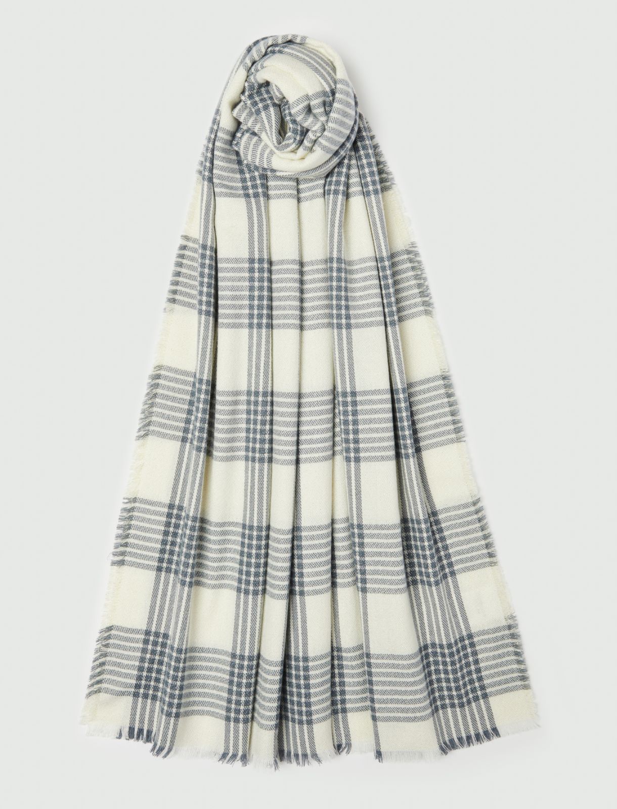 Lurex yarn stole - LIGHT BLUE - Emme - 2