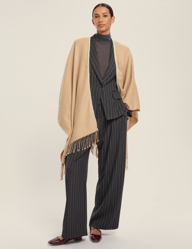 Fringed poncho - Emme