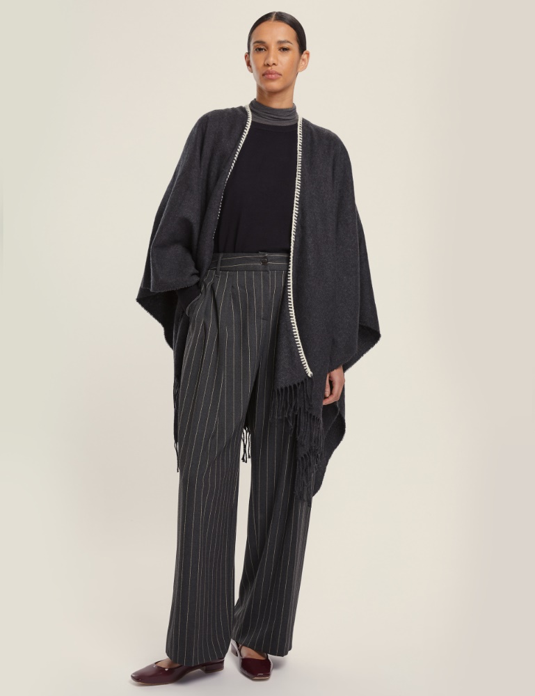 Fringed poncho - Emme