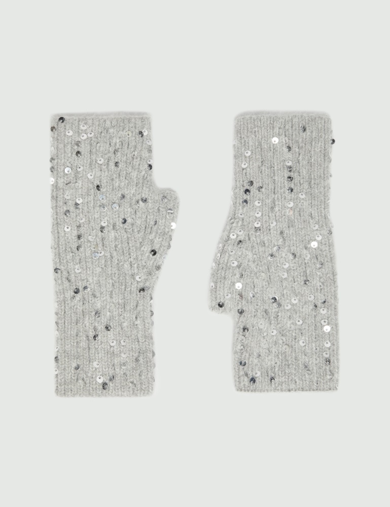 Guantes sin dedos con lentejuelas - Emme - 2