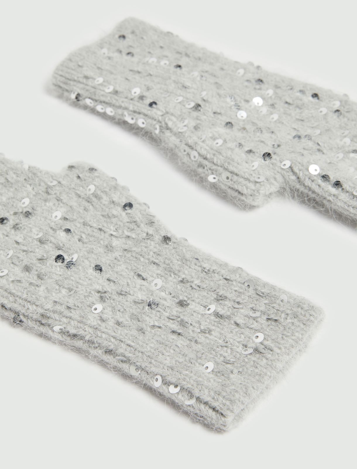 Guanti senza dita con paillette - GRIGIO CHIARO - Emme - 3