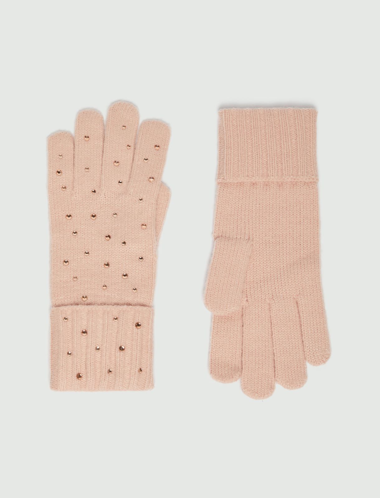 Knitted gloves - PINK - Emme - 2