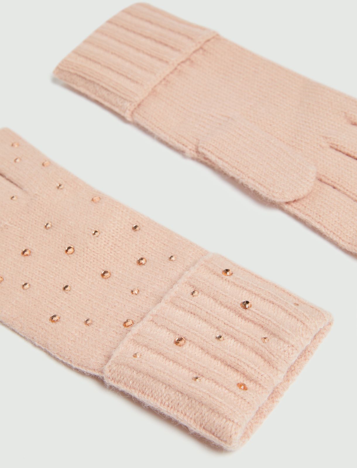 Knitted gloves - PINK - Emme - 3