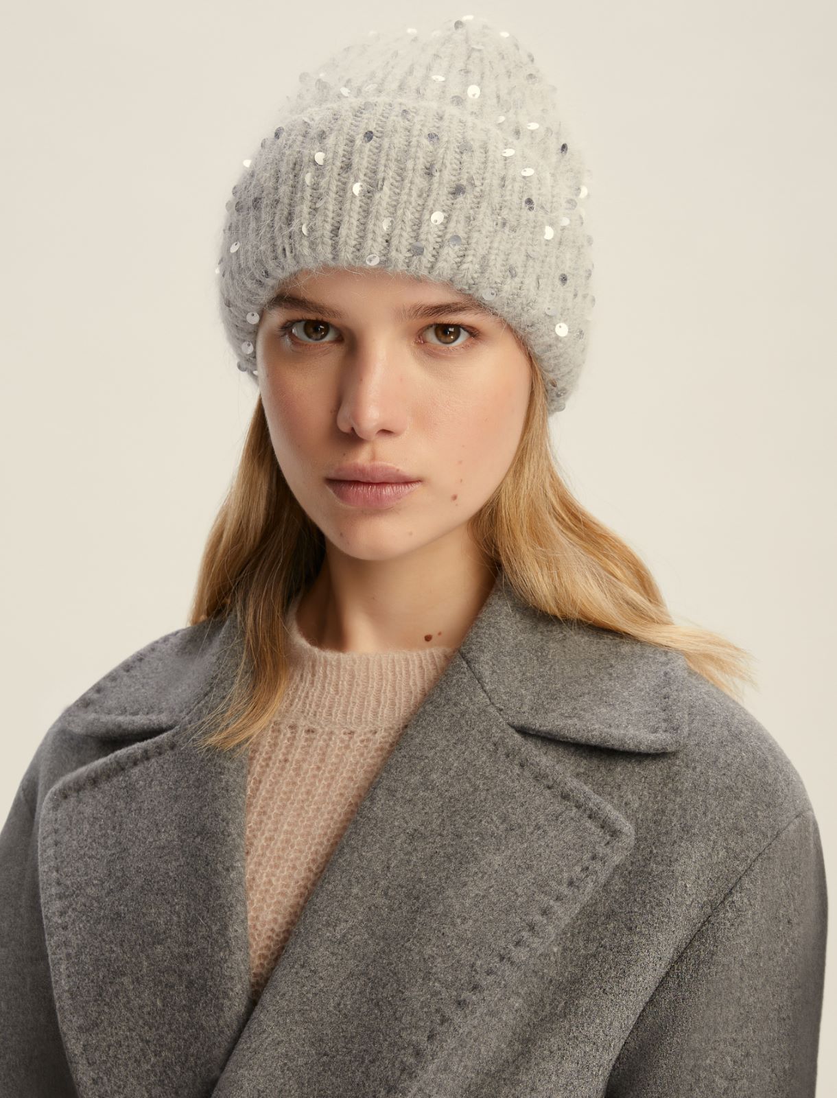 Cappello in maglia - GRIGIO CHIARO - Emme
