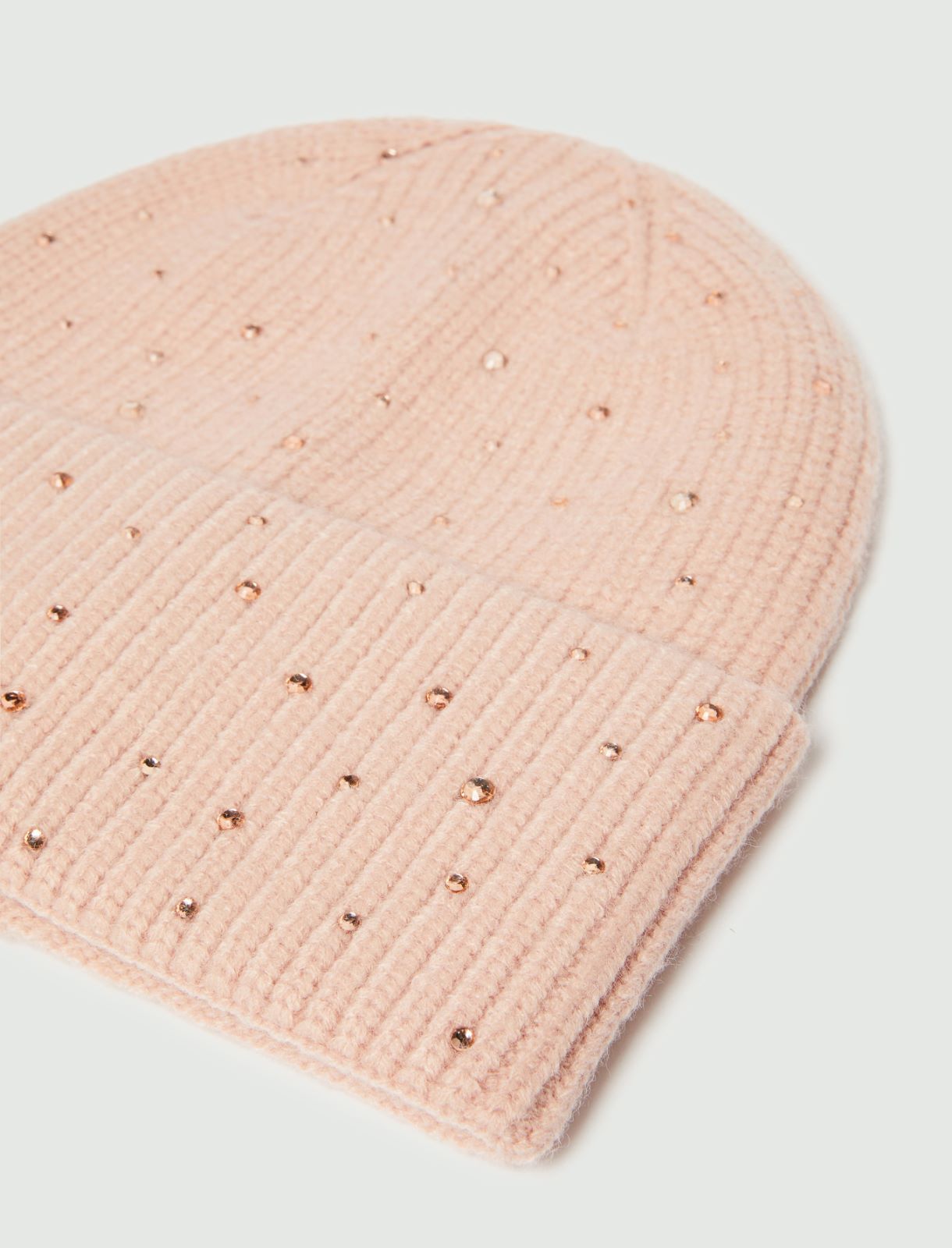 Gorro adornado con pedrería y pompón - ROSA - Emme - 3